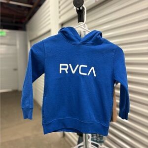 RVCA Royal Blue Hoodie with White Logo